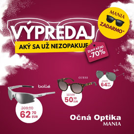 VÝPREDAJ, AKÝ SA UŽ NEZOPAKUJE! 