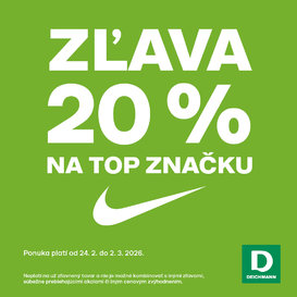  ZĽAVA 20 % na značku NIKE! 
