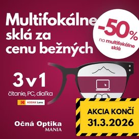 Multifokálne okuliare -50 %