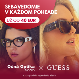  GUESS okuliare už od 40 EUR!