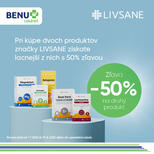 LIVSANE SO ZĽAVOU -50 % NA DRUHÝ PRODUKT!