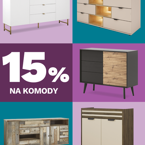  15 % zľava na komody